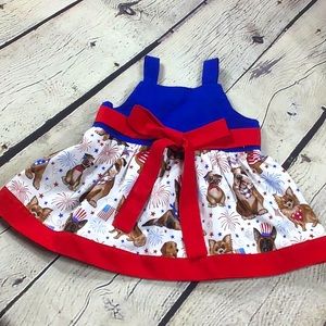 Gorgeous handmade patriotic dress 6months